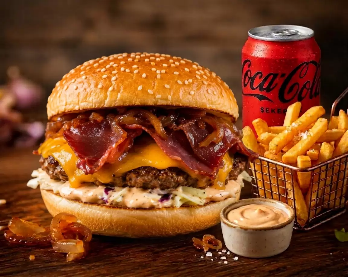 Dorf Haus Burger Menü