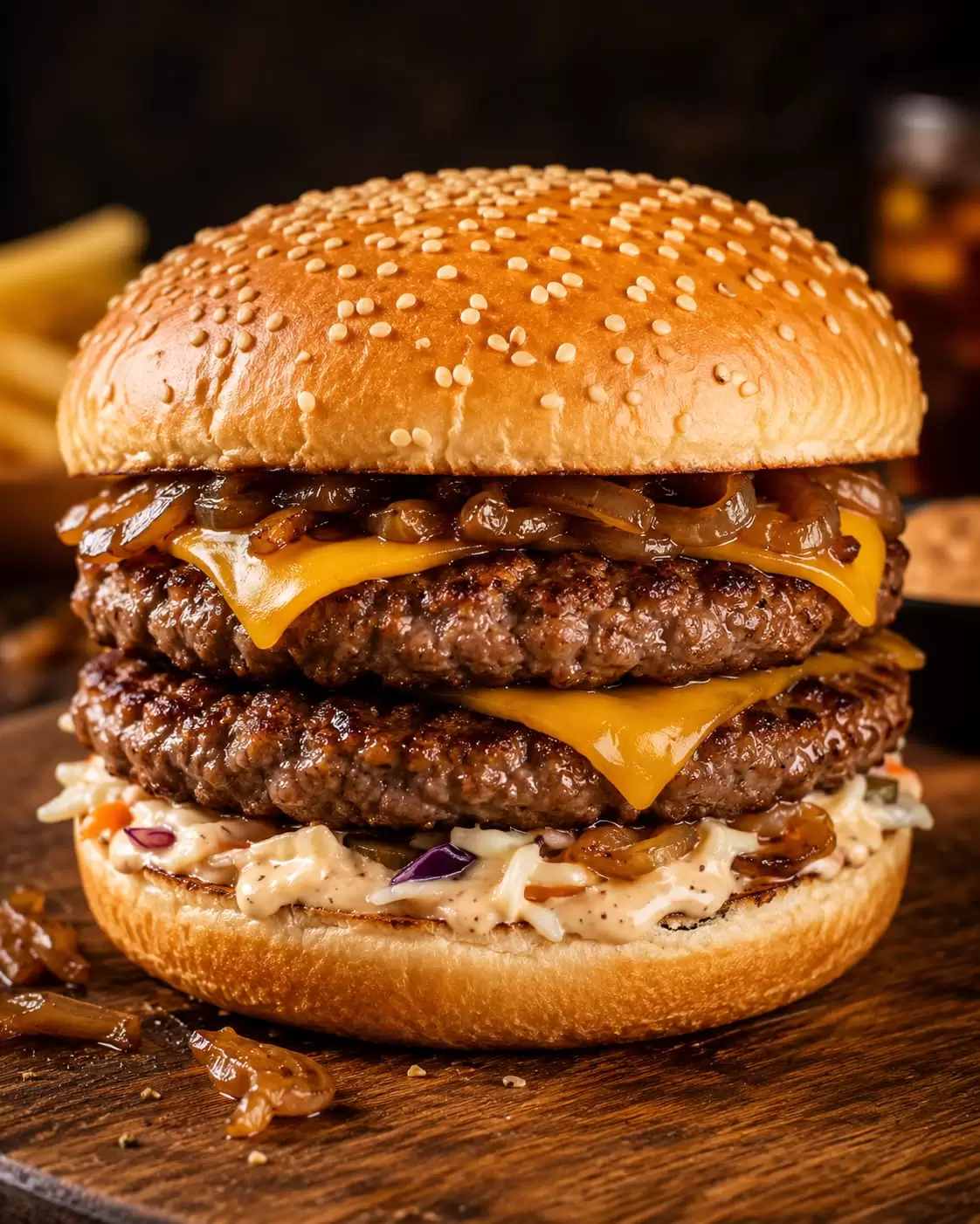 Dorf Double Cheese Burger